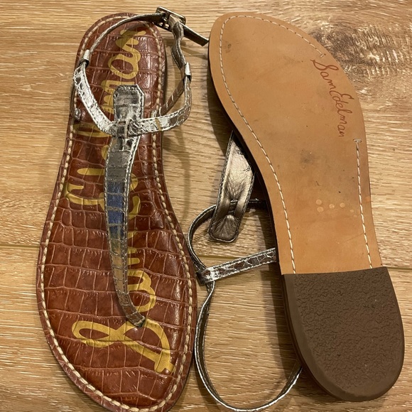 Sam Edelman silver sandals size 8 - Picture 2 of 3